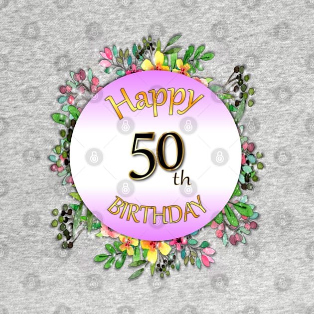 Happy 50th Birthday by KC Morcom aka KCM Gems n Bling aka KCM Inspirations